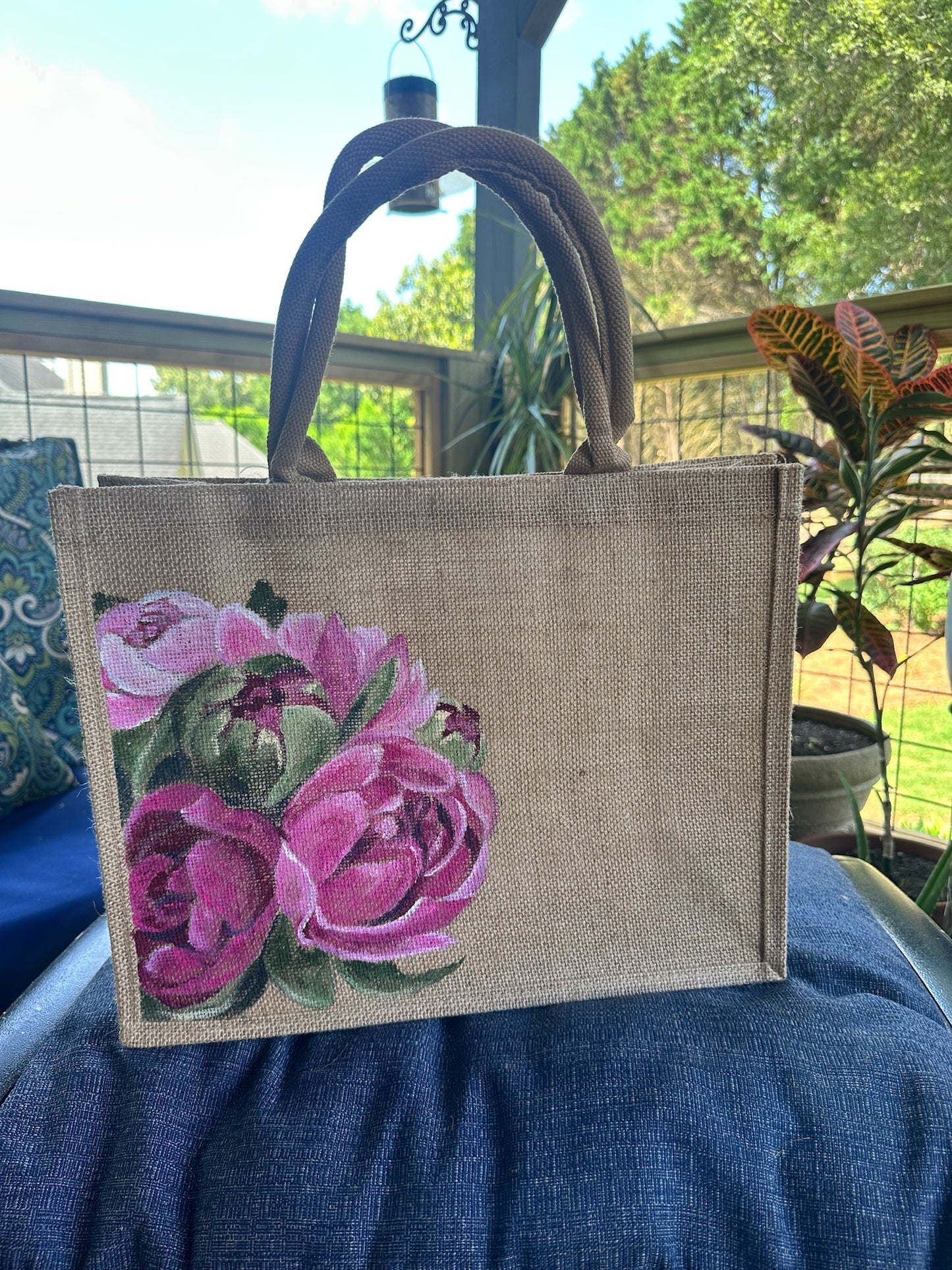 Hand Painted Jute Bags