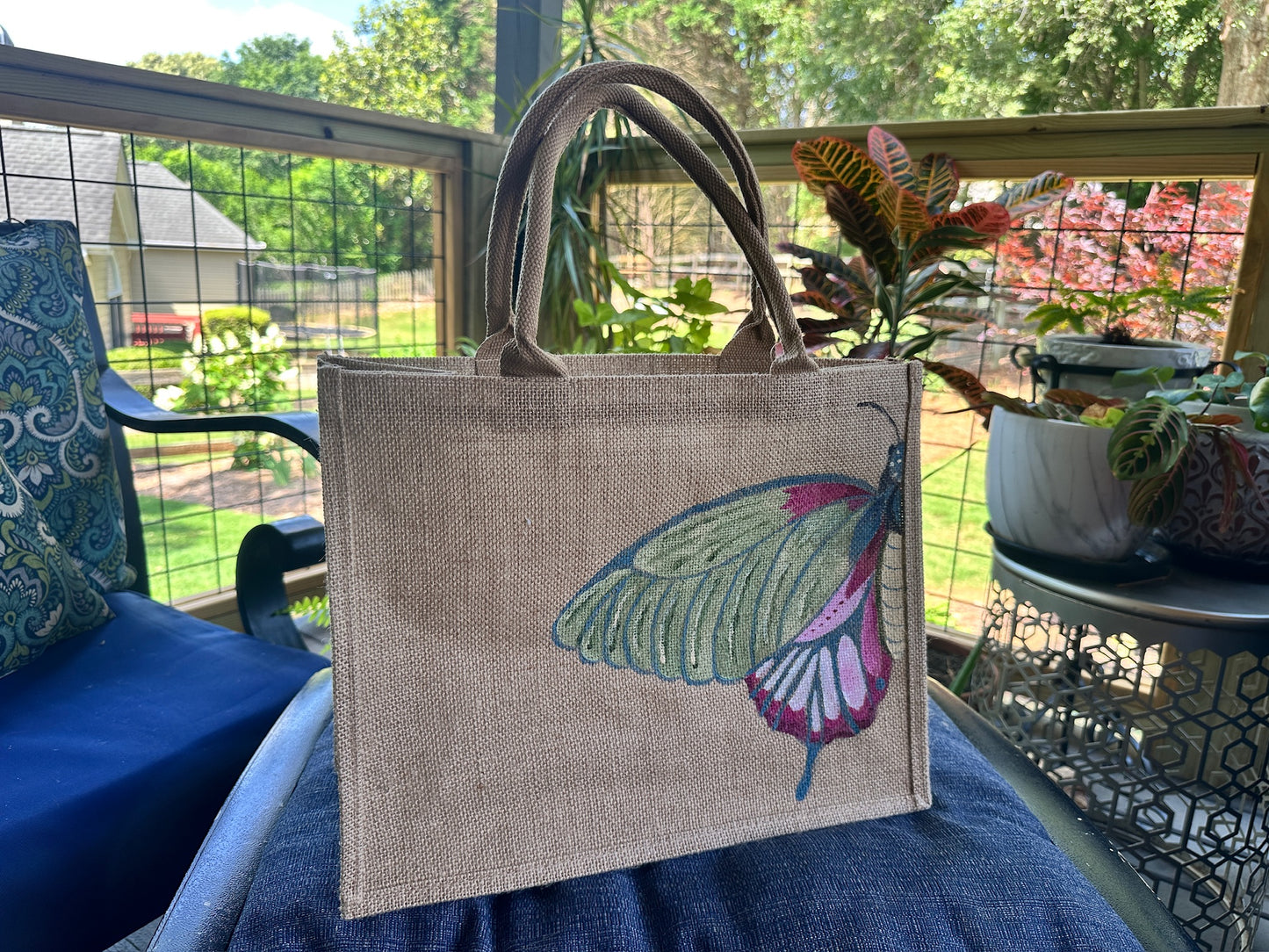 Hand Painted Jute Bags