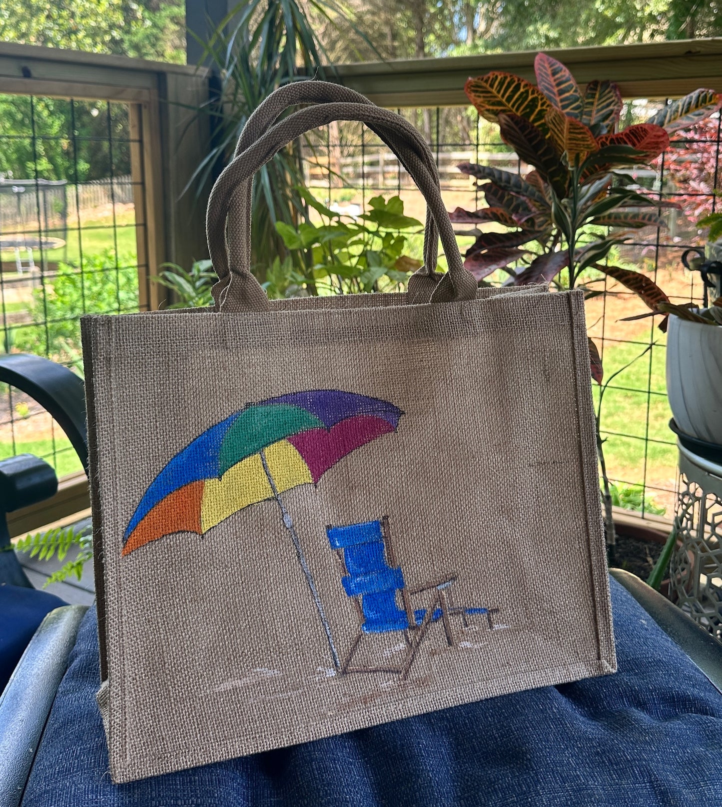 Hand Painted Jute Bags