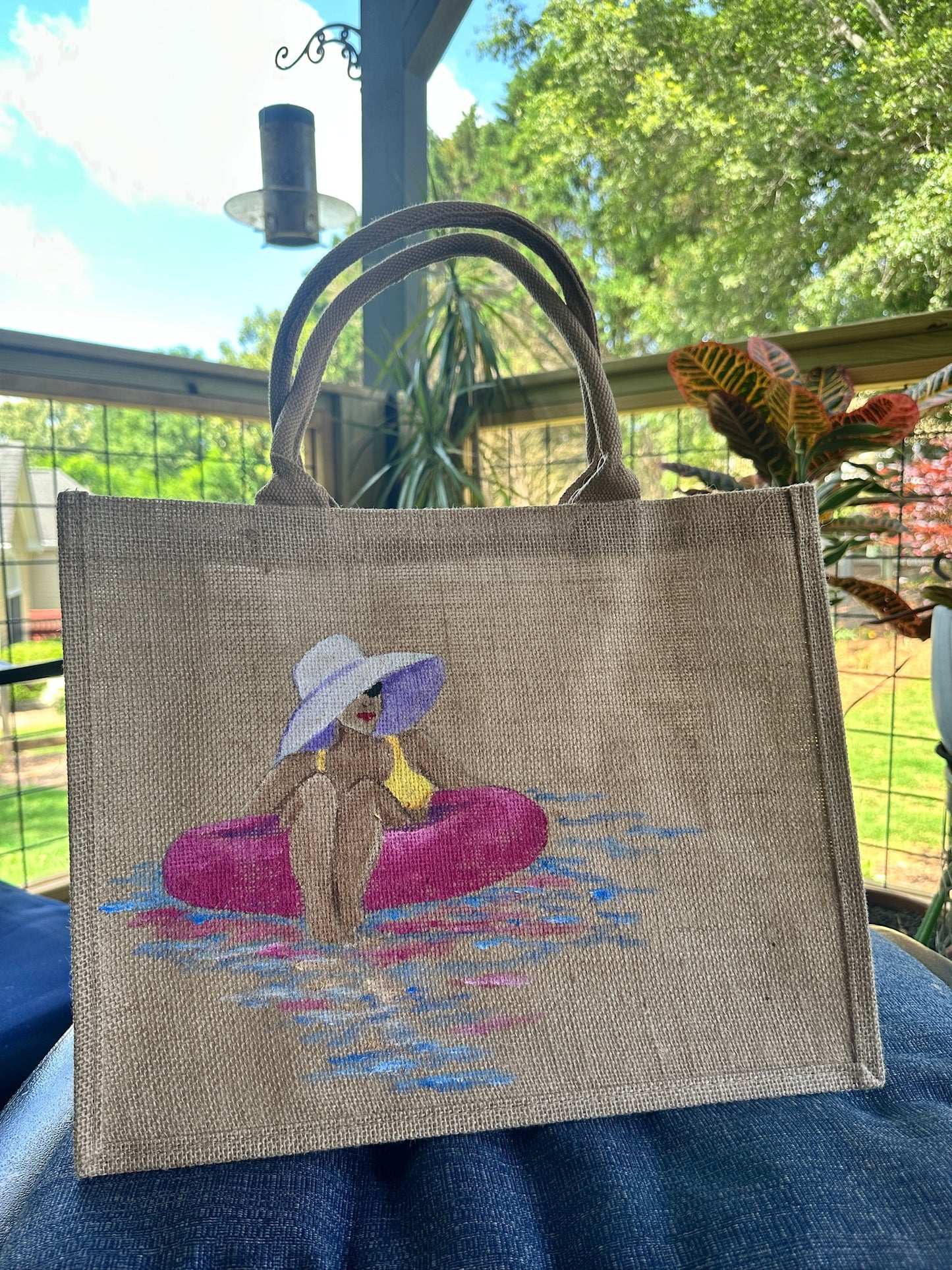 Hand Painted Jute Bags