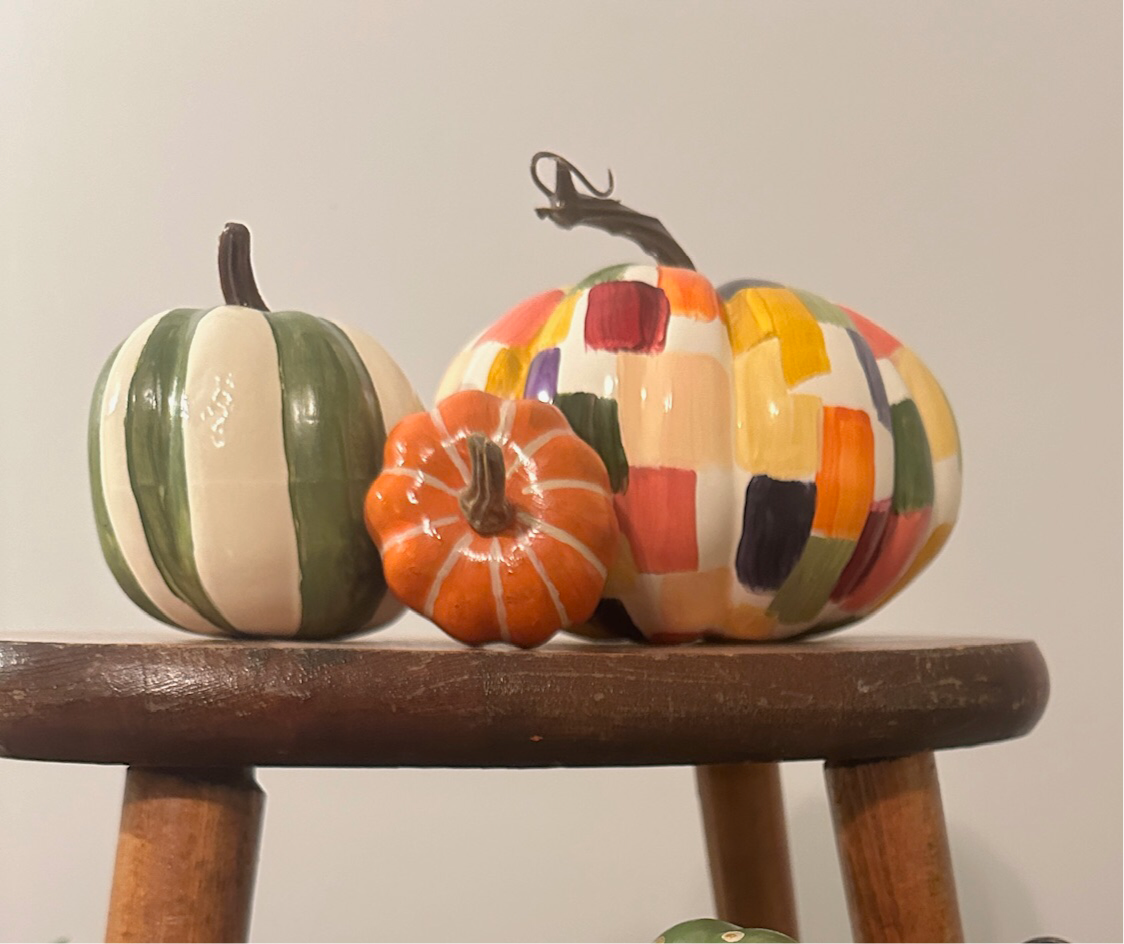 Medium Colorful Patchwork Pumpkin