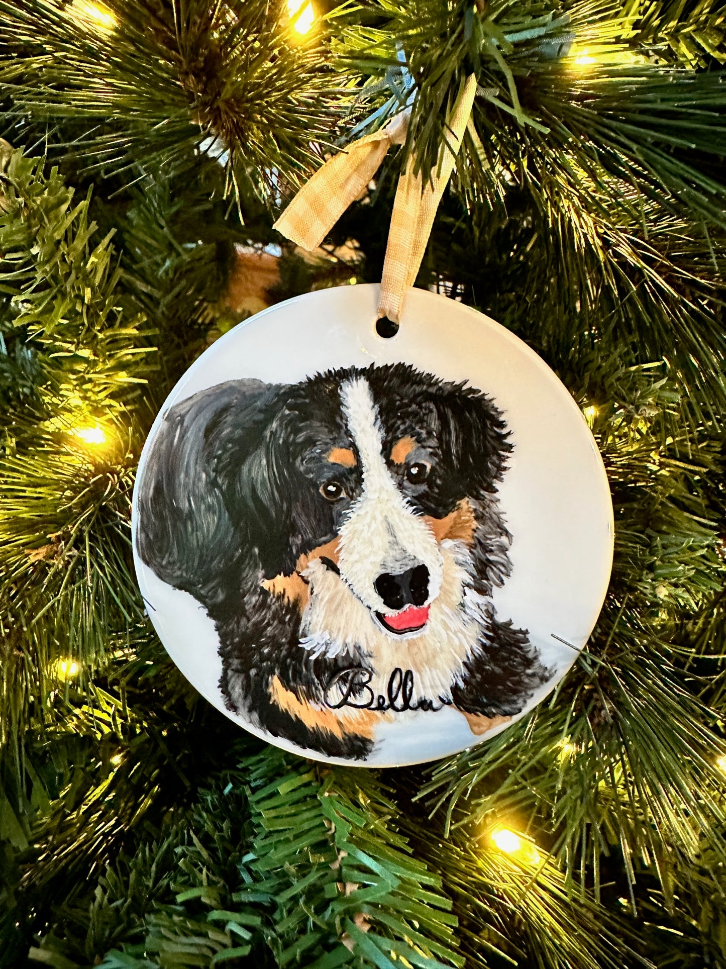 Custom Pet 4" Porcelain Ornaments