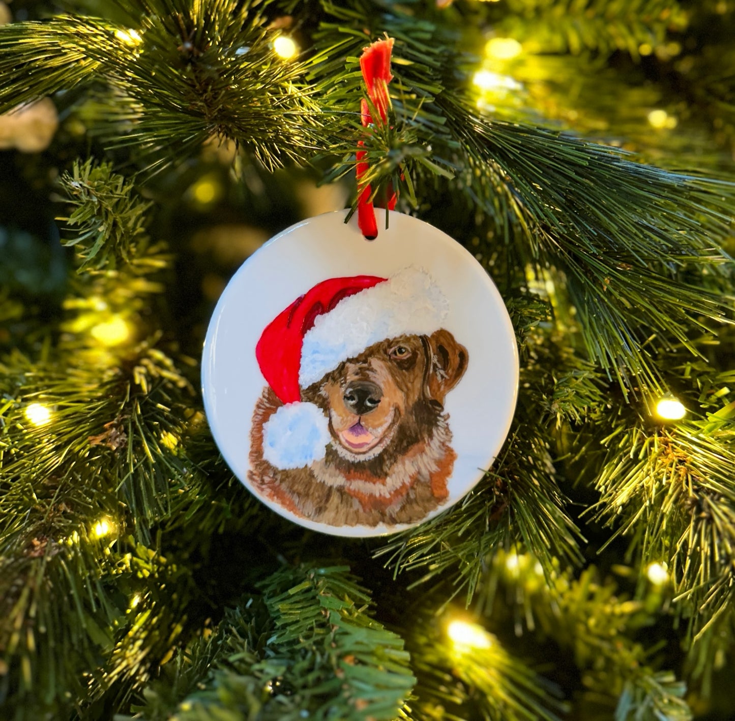 Custom Pet 4" Porcelain Ornaments