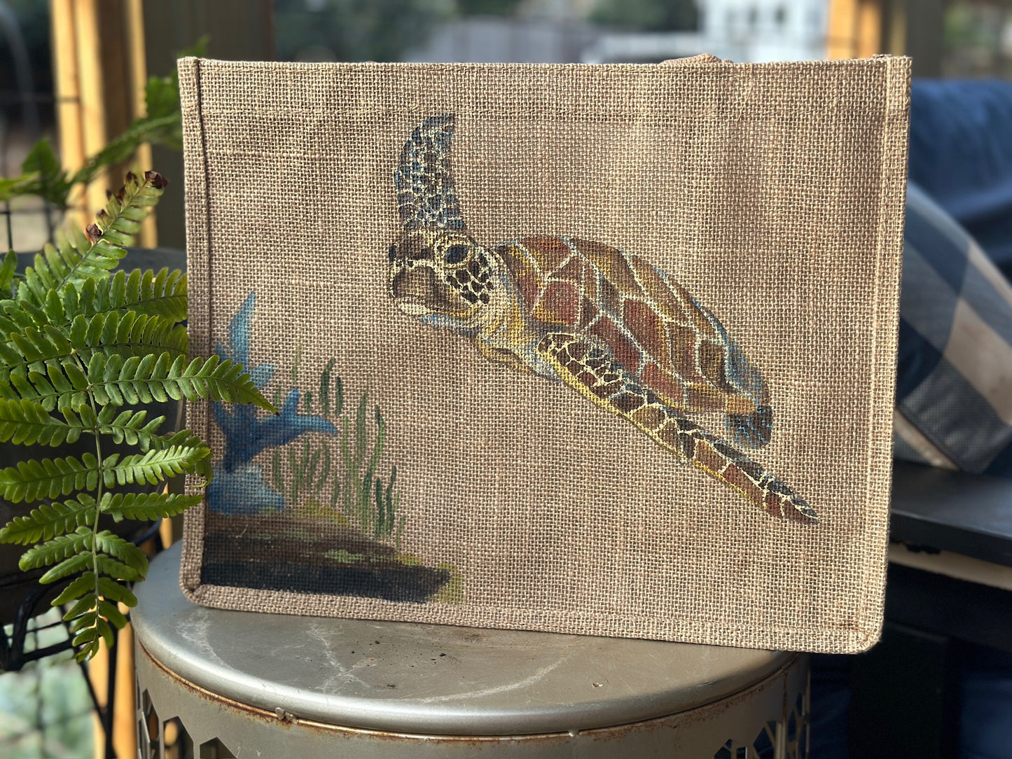 Hand Painted Jute Bags