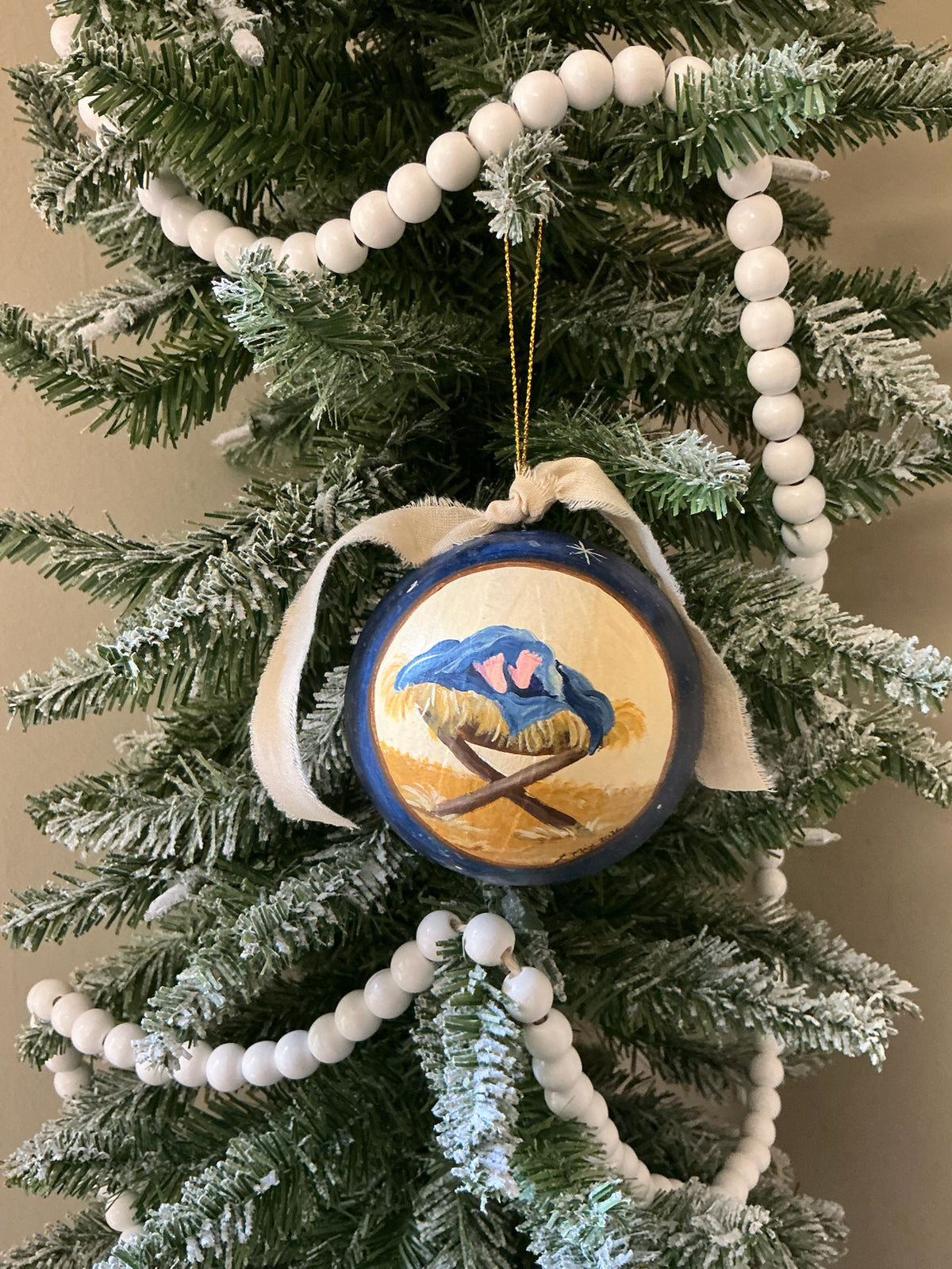 4” Paper mache Hand-painted Globes