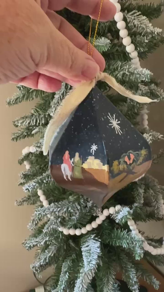 4” Paneled Onion Ornament