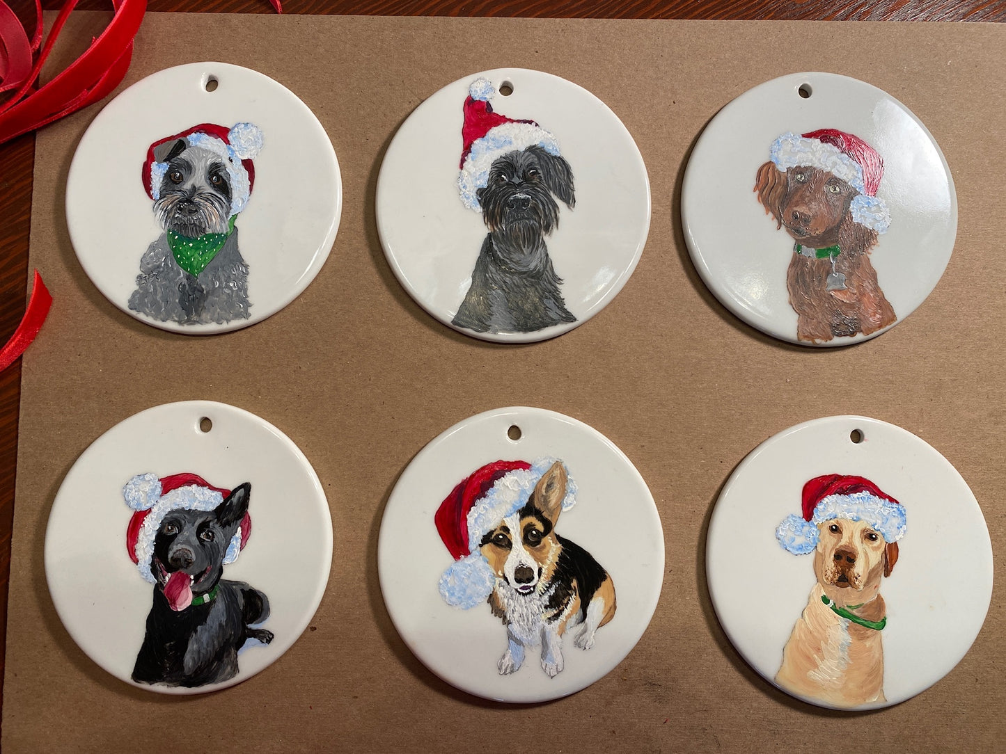 Custom Pet 4" Porcelain Ornaments